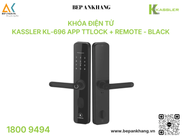 Khóa điện tử Kassler KL-696 App TTlock + Remote - Black 